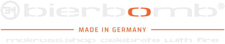 bierbomb® – mokross.shop celebrate with fire, made in Germany
